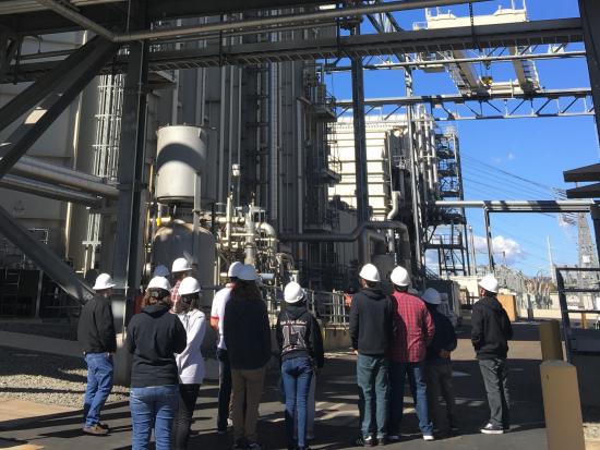 Cal State San Marcos students touring the Palomar Energy Center