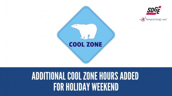 Additional Cool Zone Hours Added For Holiday Weekend