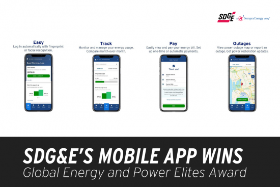 SDG&E’s mobile app wins Global Energy and Power Elites Award 