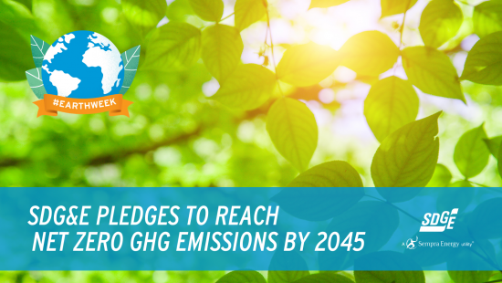 SDG&E Pledges To Reach  Net Zero GHG Emissions By 2045 